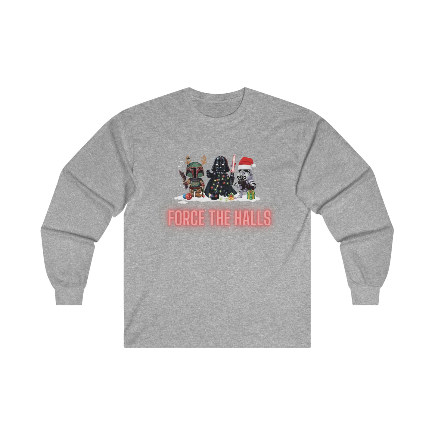 OMNI™ Star Wars Trio (Darth Vader, Boba Fett and Stormtrooper) Christmas Themed Unisex Ultra Cotton Long Sleeve T-Shirt