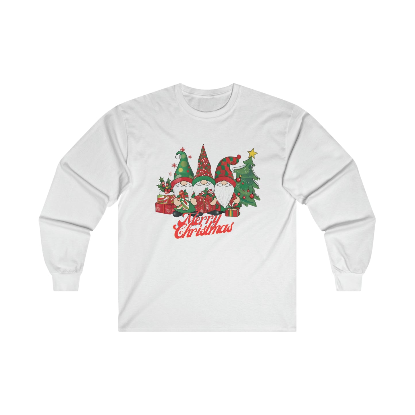 OMNI™ Garden Gnome Trio Ultra Cotton Long Sleeve T-Shirt