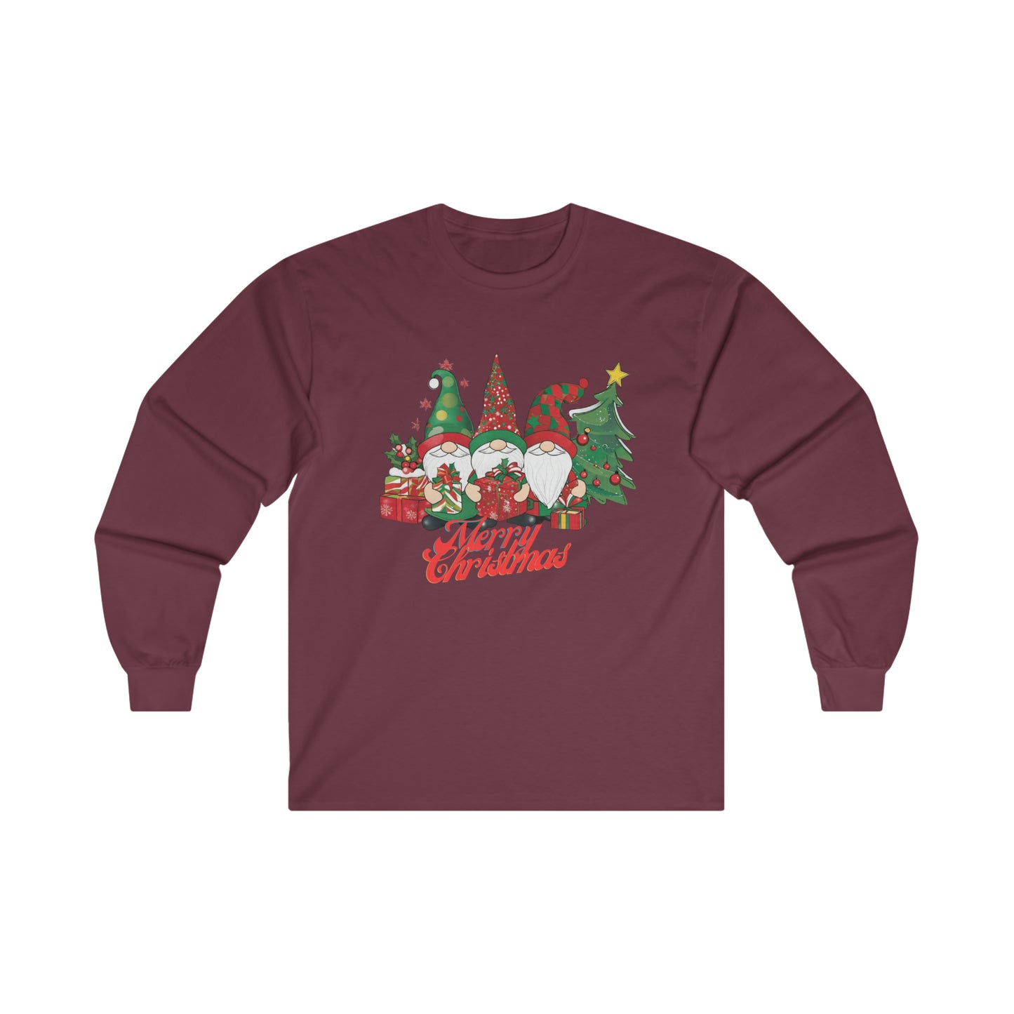 OMNI™ Garden Gnome Trio Ultra Cotton Long Sleeve T-Shirt