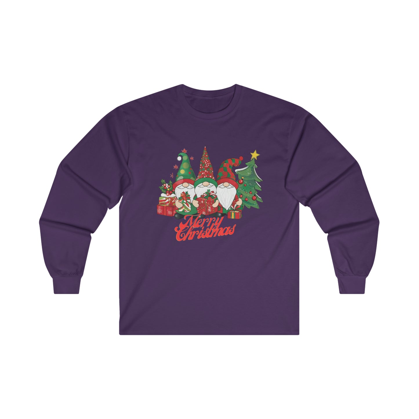 OMNI™ Garden Gnome Trio Ultra Cotton Long Sleeve T-Shirt