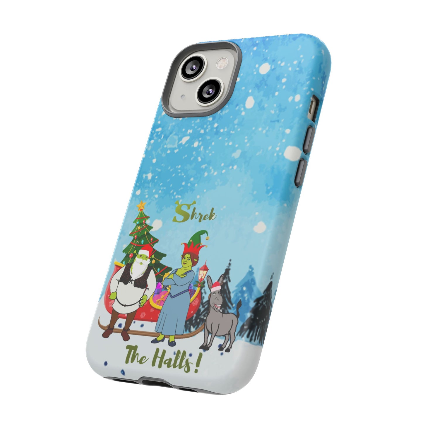 OMNI™ Shrek The Halls! (Shrek Trio: Shrek, Fiona and Donkey) Christmas Themed Phone Cases