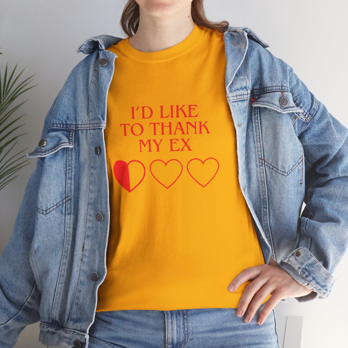 OMNI™ I'D Like To Thank My Ex Unisex Heavy Cotton T-Shirt