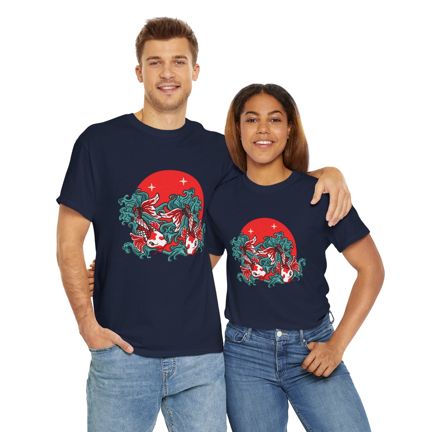 OMNI™ Japanese Koi Unisex Heavy Cotton T-Shirt