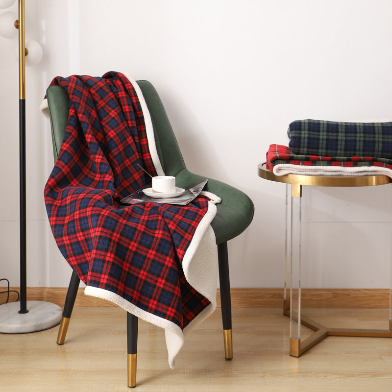 OMNI™ Lambswool Plaid Blanket