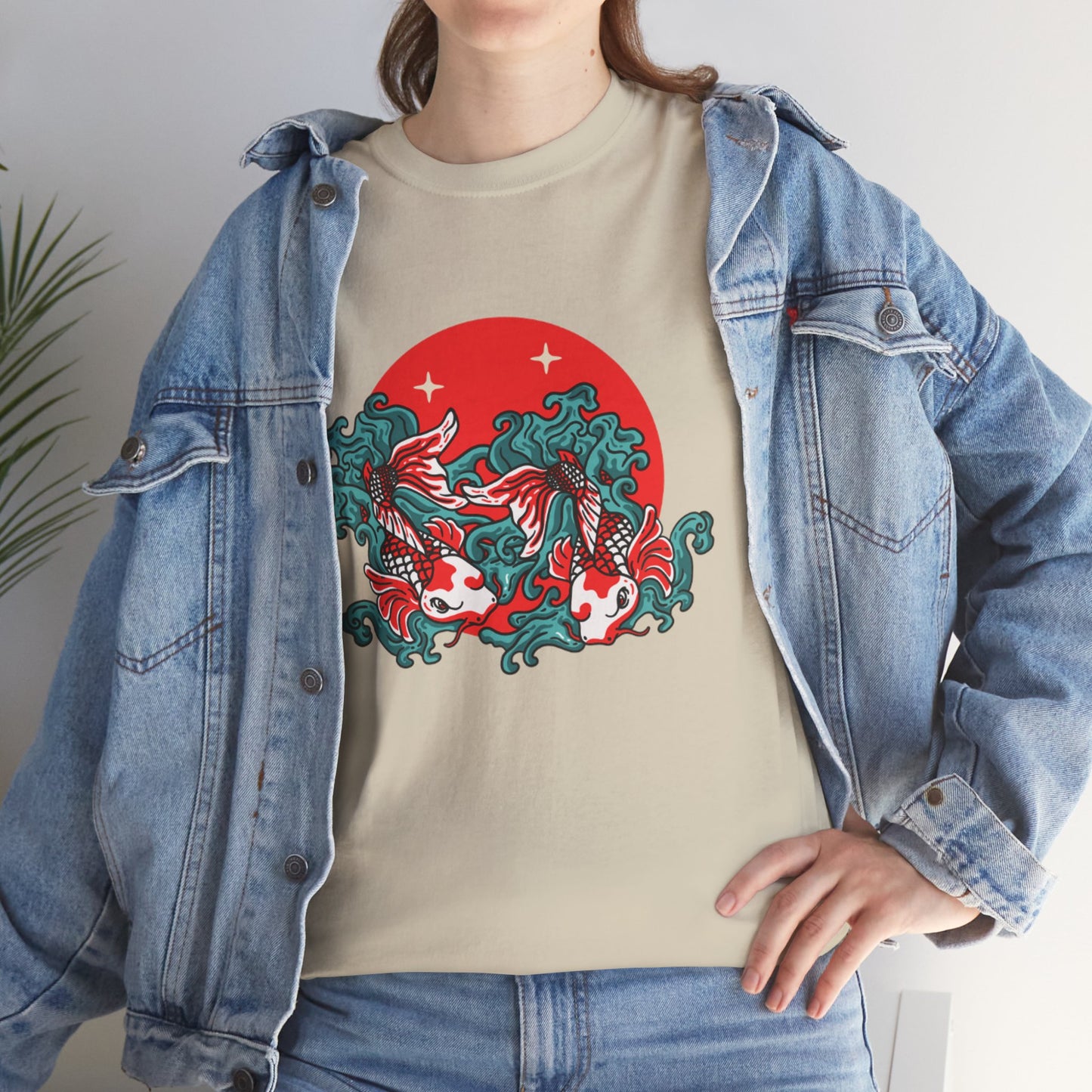 OMNI™ Japanese Koi Unisex Heavy Cotton T-Shirt