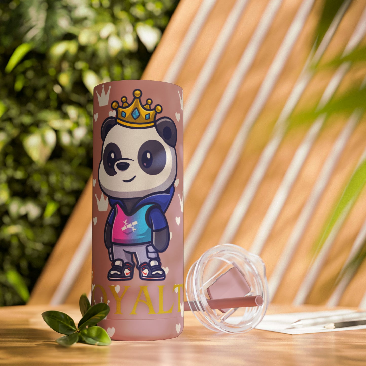 OMNI™ Royalty Panda Maars Maker Skinny Matte Tumbler (20oz)