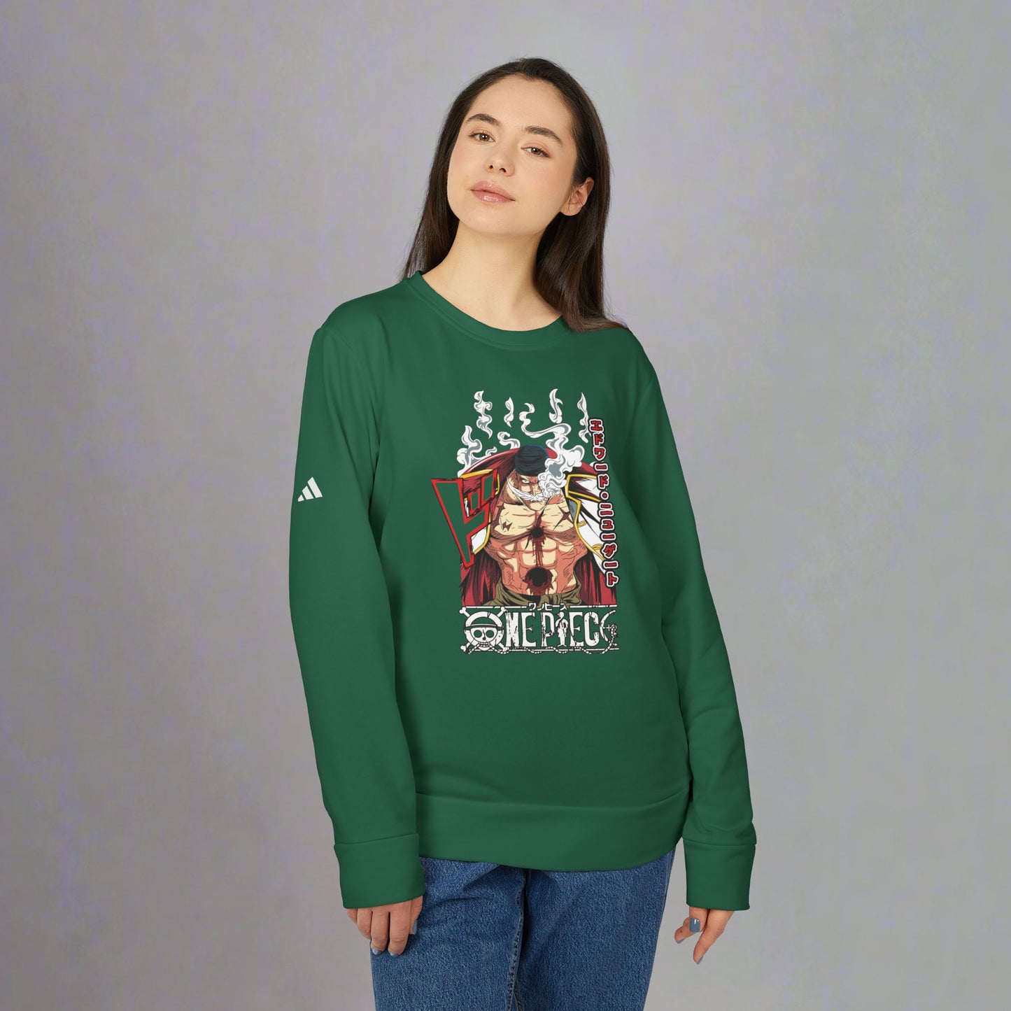 OMNI™ One Piece Edward "Whitebeard" Newgate Adidas Unisex Fleece Crewneck Sweatshirt