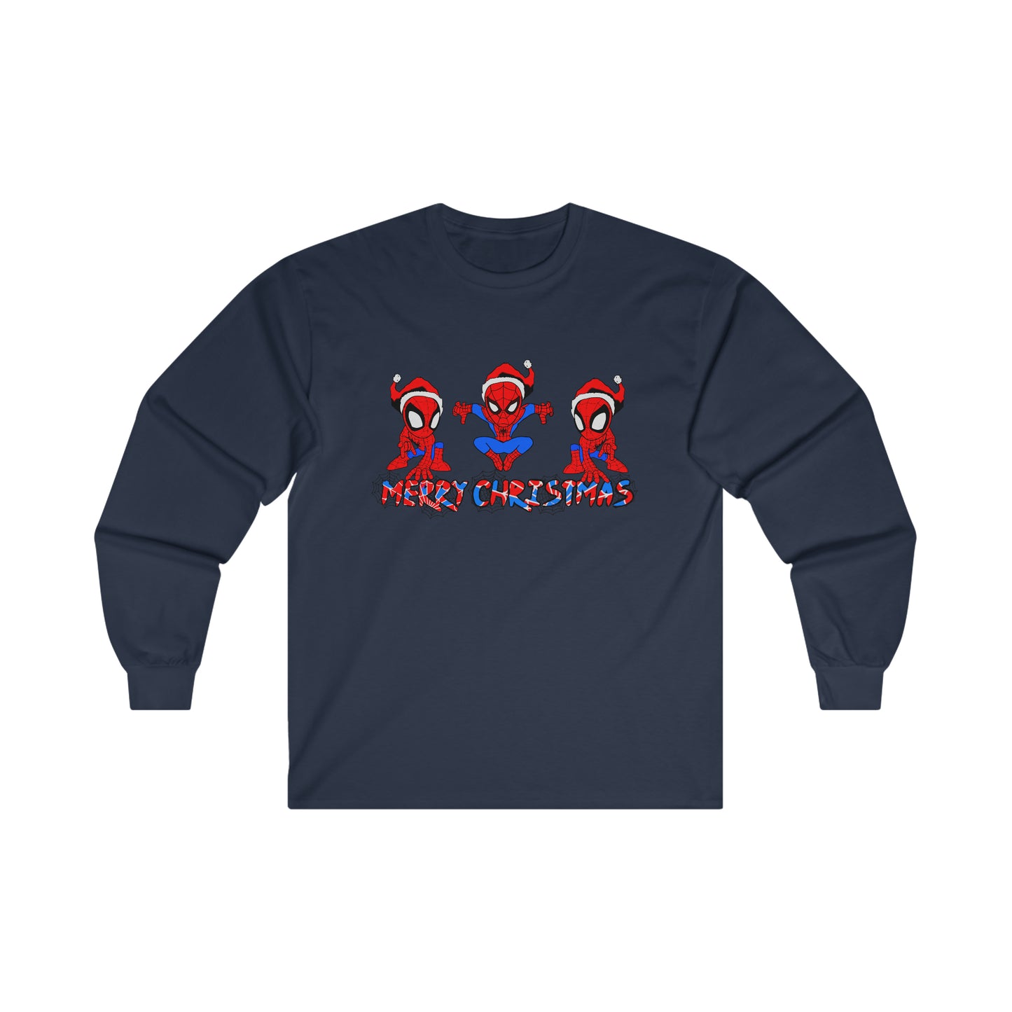OMNI™ Spider-man Christmas Themed Ultra Cotton Long Sleeve T-Shirt