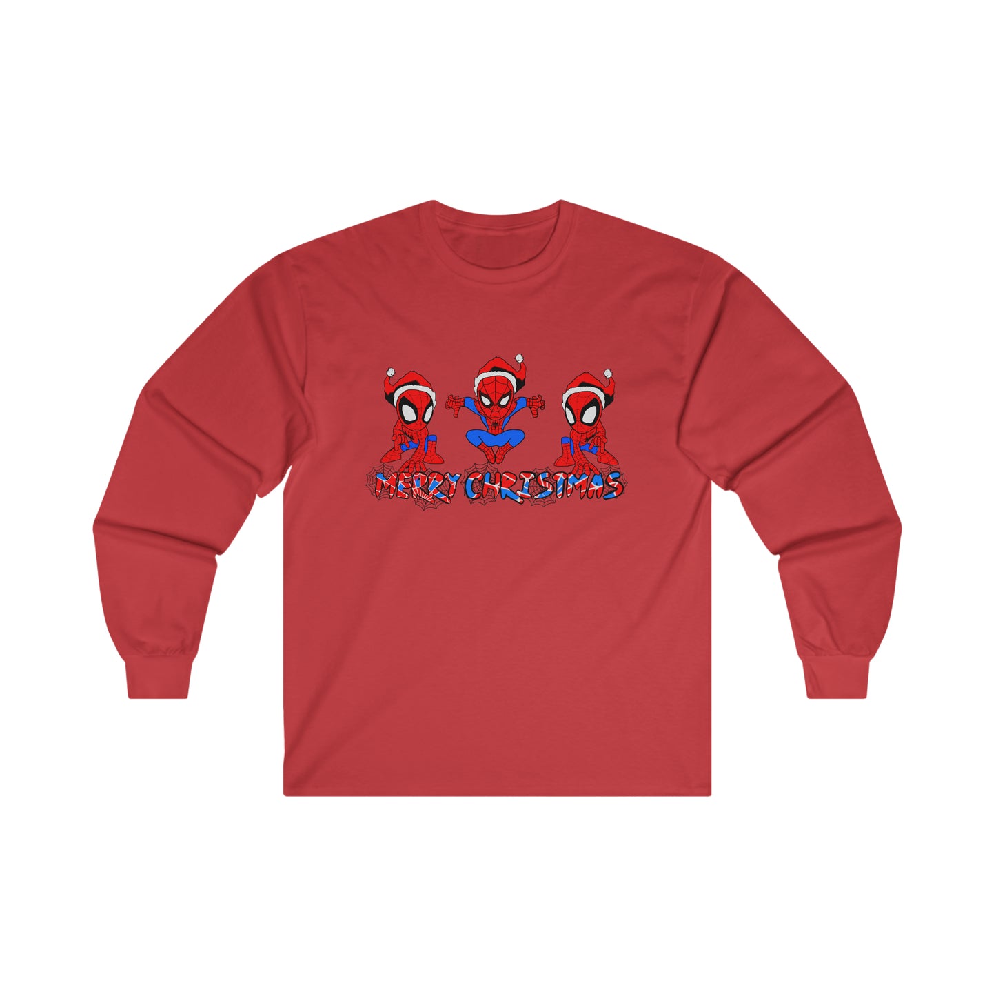 OMNI™ Spider-man Christmas Themed Ultra Cotton Long Sleeve T-Shirt