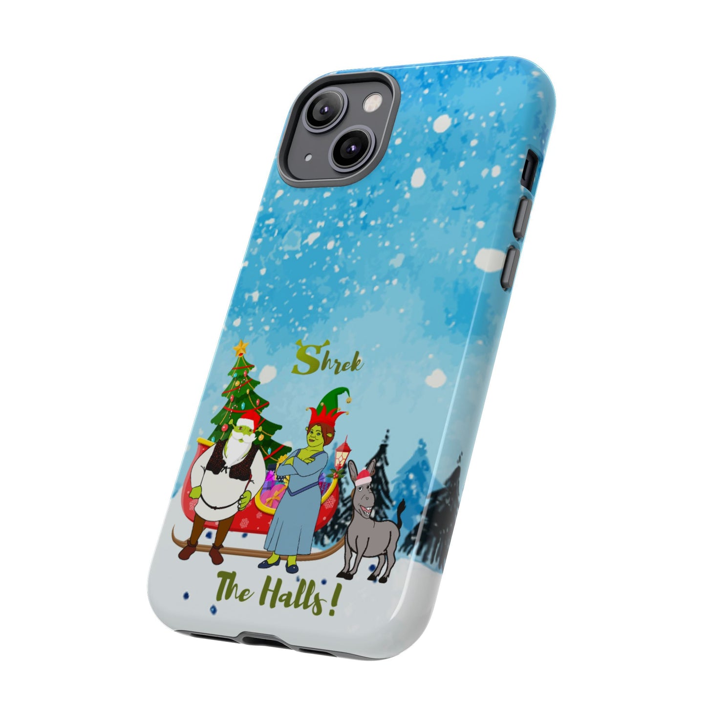OMNI™ Shrek The Halls! (Shrek Trio: Shrek, Fiona and Donkey) Christmas Themed Phone Cases