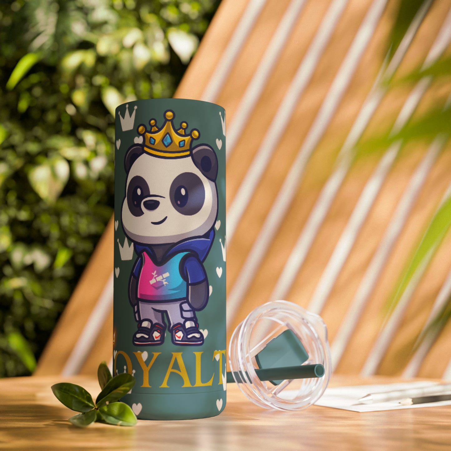 OMNI™ Royalty Panda Maars Maker Skinny Matte Tumbler (20oz)