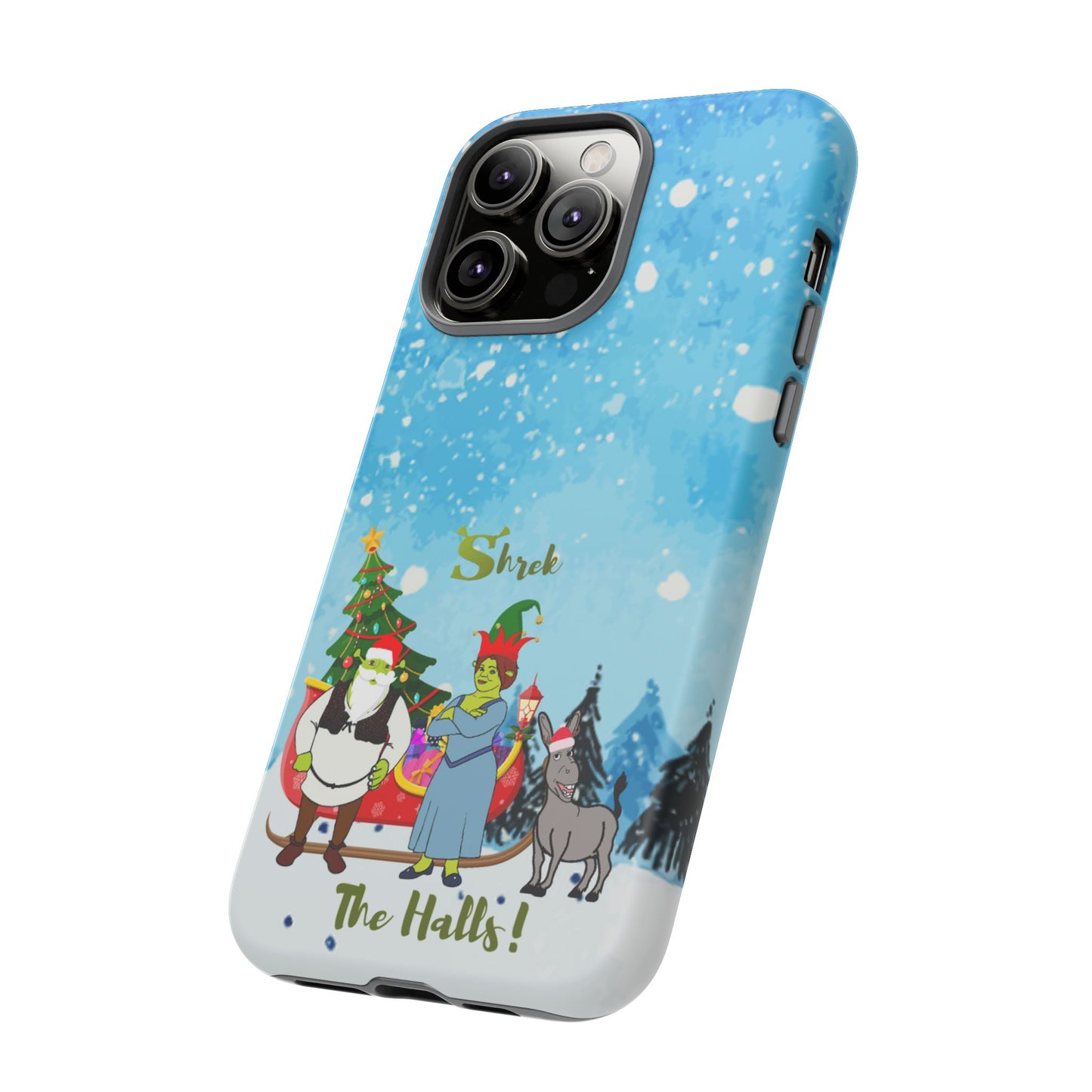 OMNI™ Shrek The Halls! (Shrek Trio: Shrek, Fiona and Donkey) Christmas Themed Phone Cases