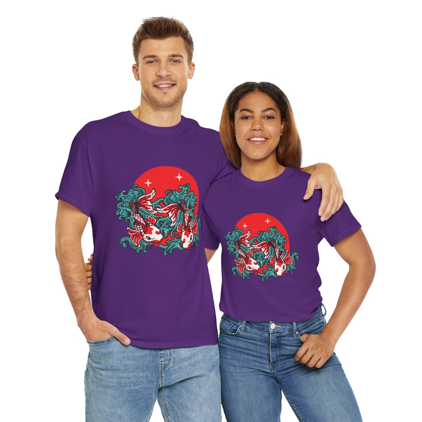OMNI™ Japanese Koi Unisex Heavy Cotton T-Shirt