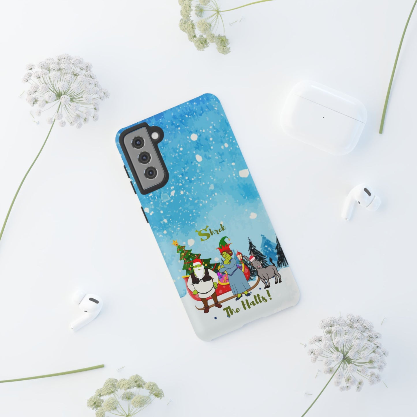 OMNI™ Shrek The Halls! (Shrek Trio: Shrek, Fiona and Donkey) Christmas Themed Phone Cases