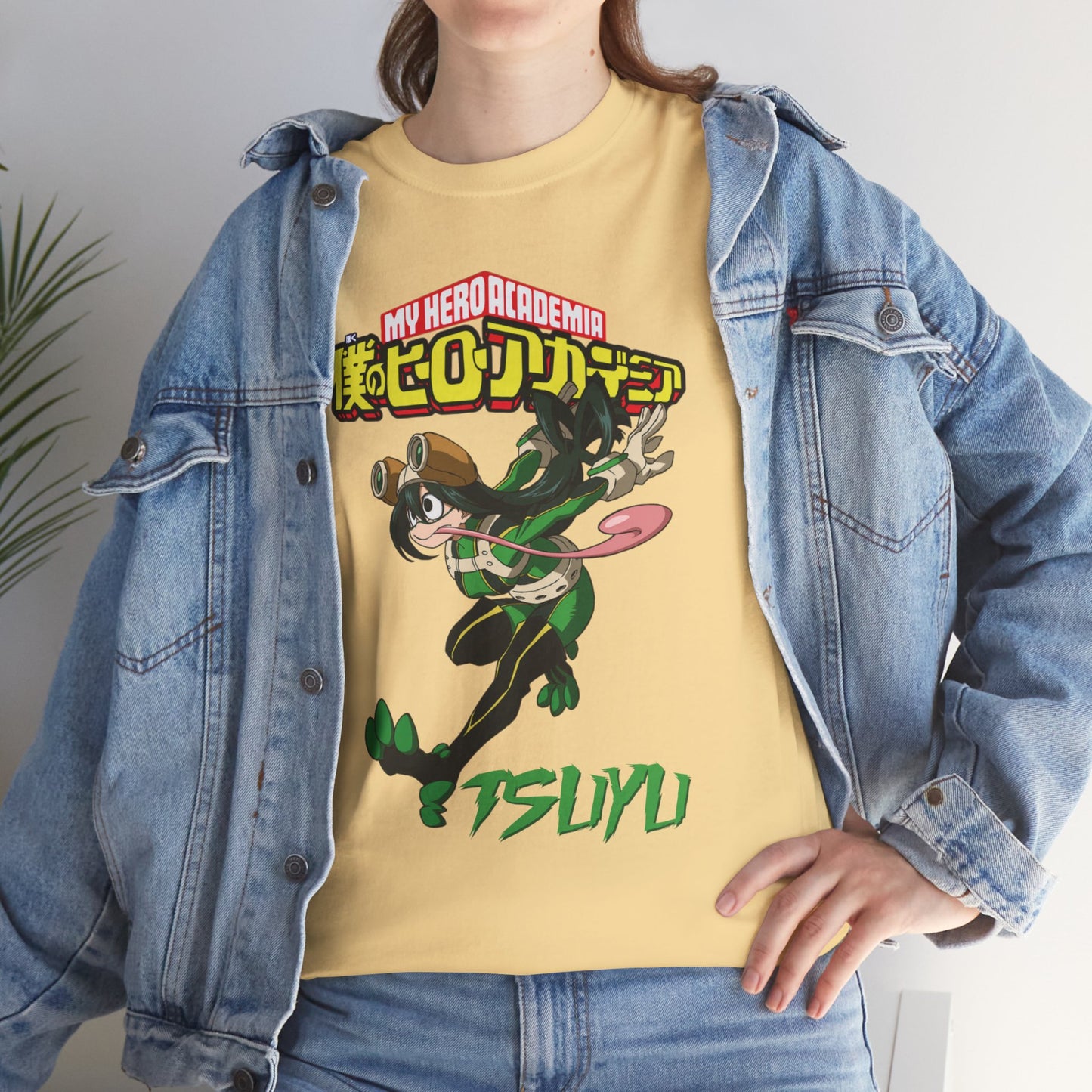 OMNI™ My Hero Academia Tsuyu Asui Unisex Heavy Cotton T-Shirt