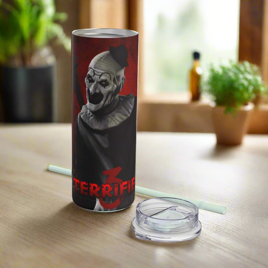 OMNI™ Art The Clown (Terrifuer III) Maars Maker 20oz Skinny Matte Tumbler