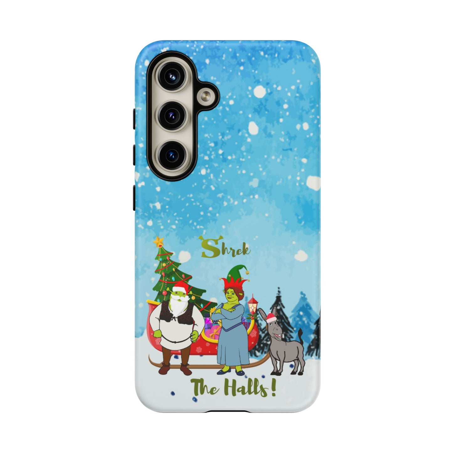 OMNI™ Shrek The Halls! (Shrek Trio: Shrek, Fiona and Donkey) Christmas Themed Phone Cases