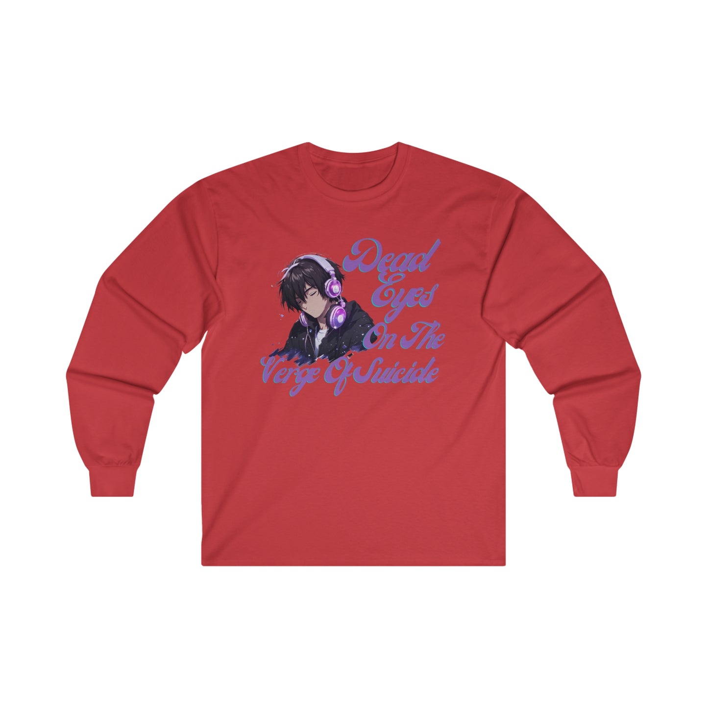OMNI™ Dead Eyes On Te Verge Of Suicide Unisex Ultra Cotton Long Sleeve T-Shirt