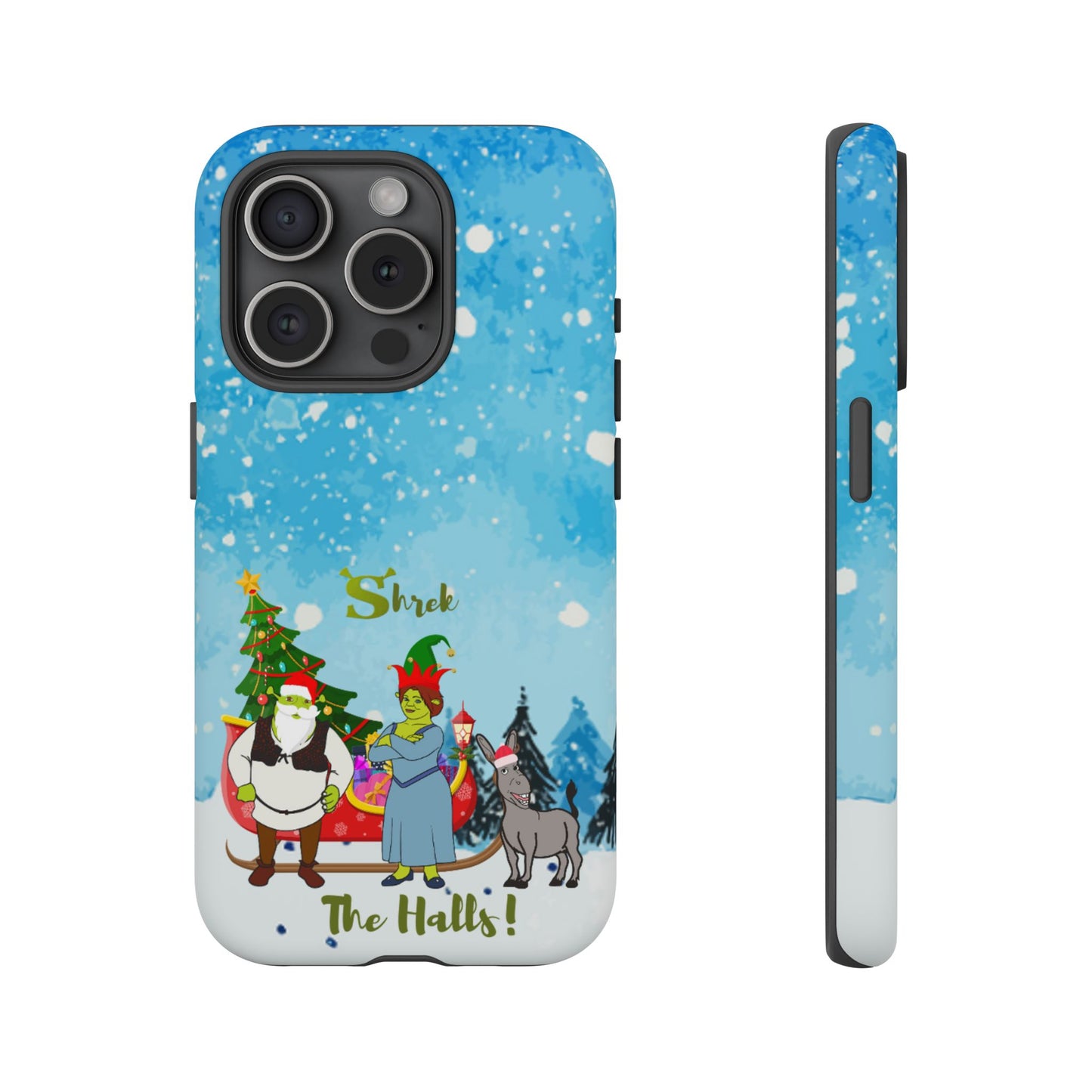 OMNI™ Shrek The Halls! (Shrek Trio: Shrek, Fiona and Donkey) Christmas Themed Phone Cases