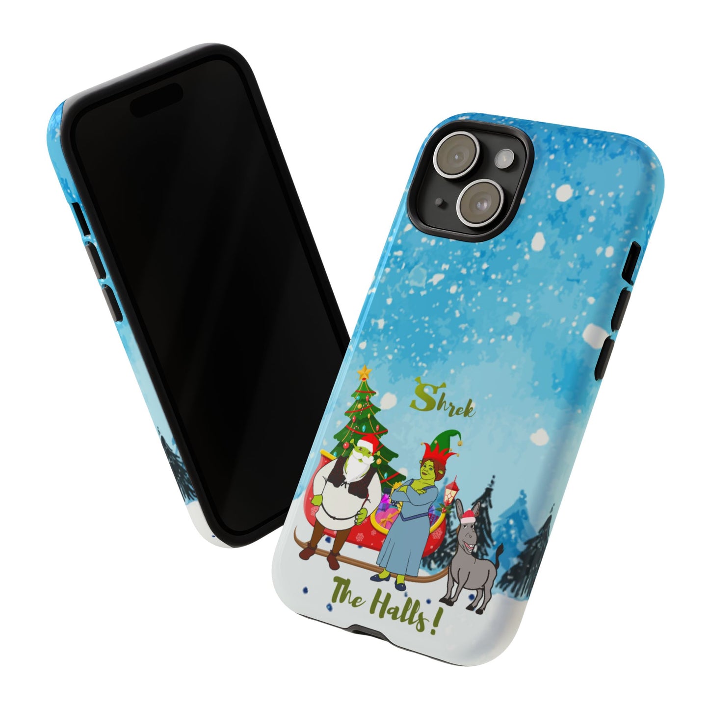 OMNI™ Shrek The Halls! (Shrek Trio: Shrek, Fiona and Donkey) Christmas Themed Phone Cases