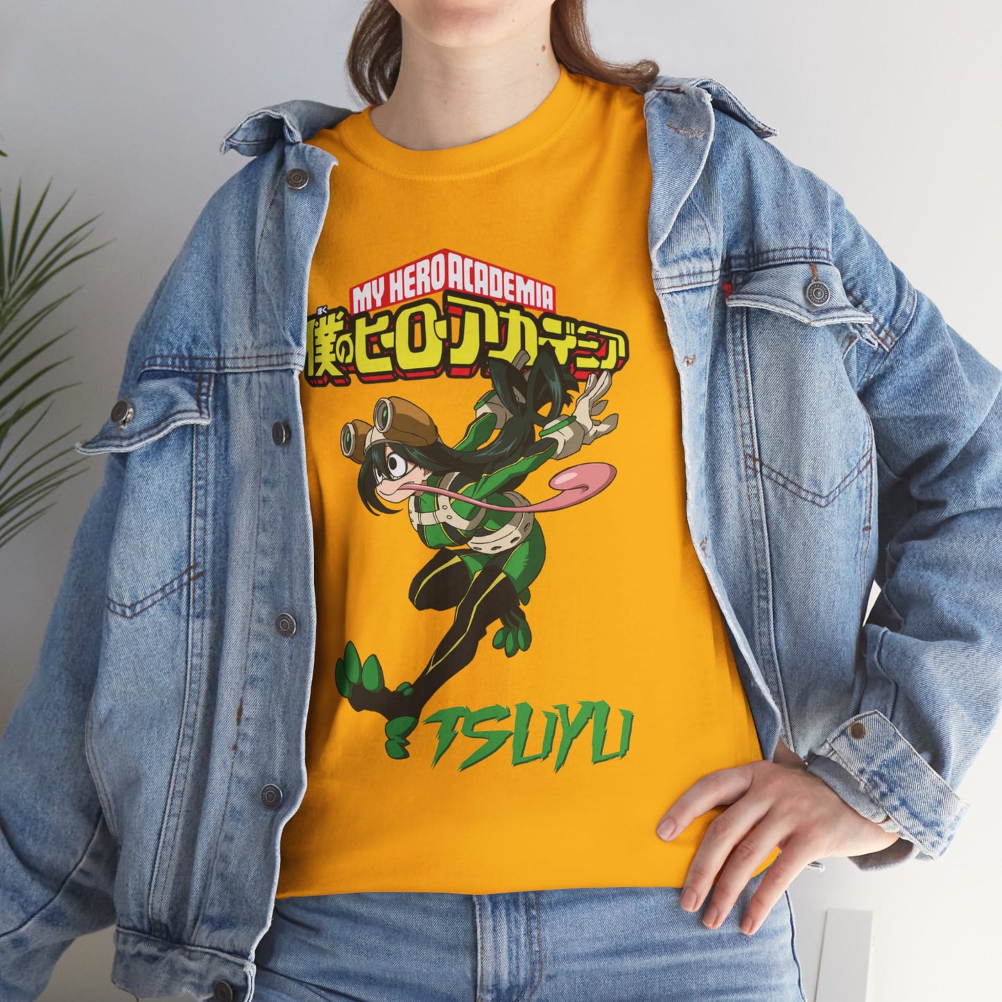 OMNI™ My Hero Academia Tsuyu Asui Unisex Heavy Cotton T-Shirt