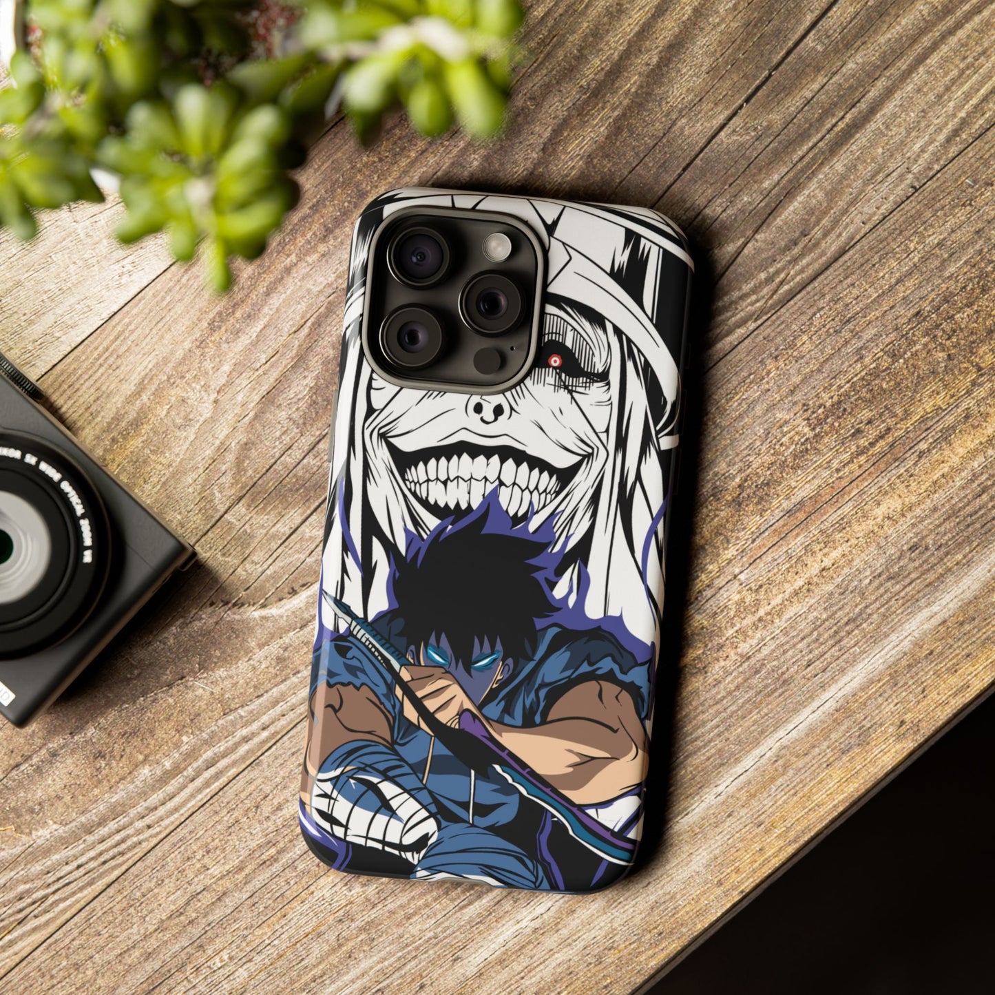 OMNI™ Solo Leveling Sung Jinwoo Vs Statue Of God II Double Layered Phone Case