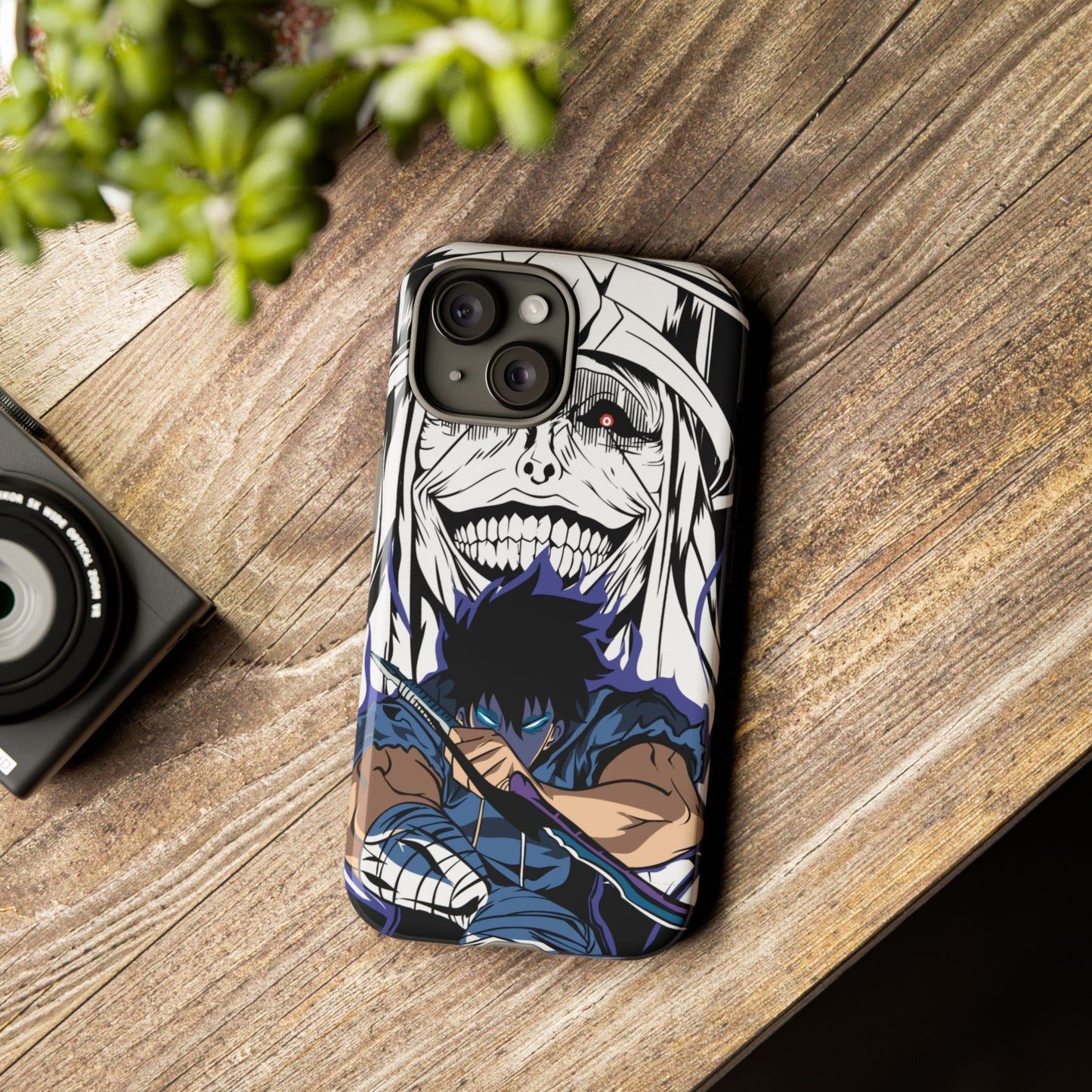 OMNI™ Solo Leveling Sung Jinwoo Vs Statue Of God II Double Layered Phone Case