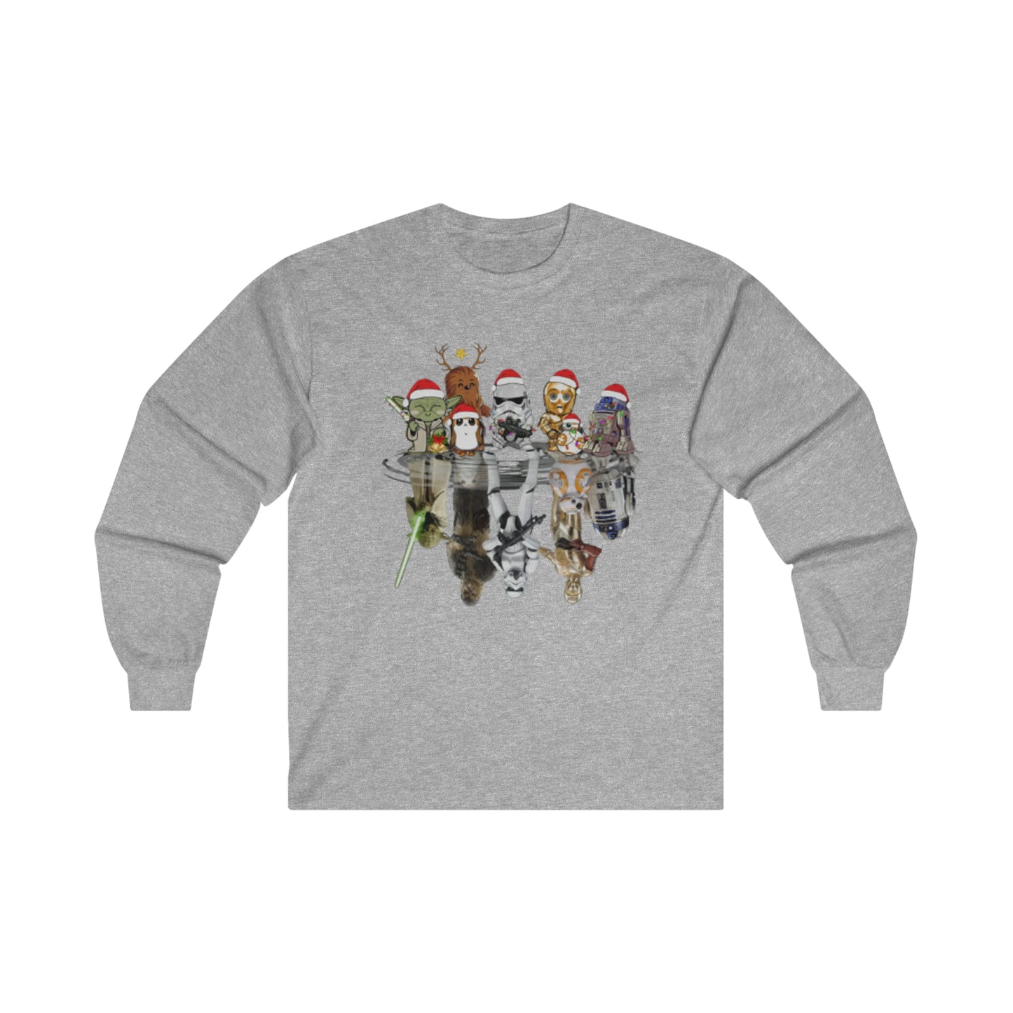 OMNI™ Star Wars Christmas Themed Ultra Cotton Long Sleeve T-Shirt