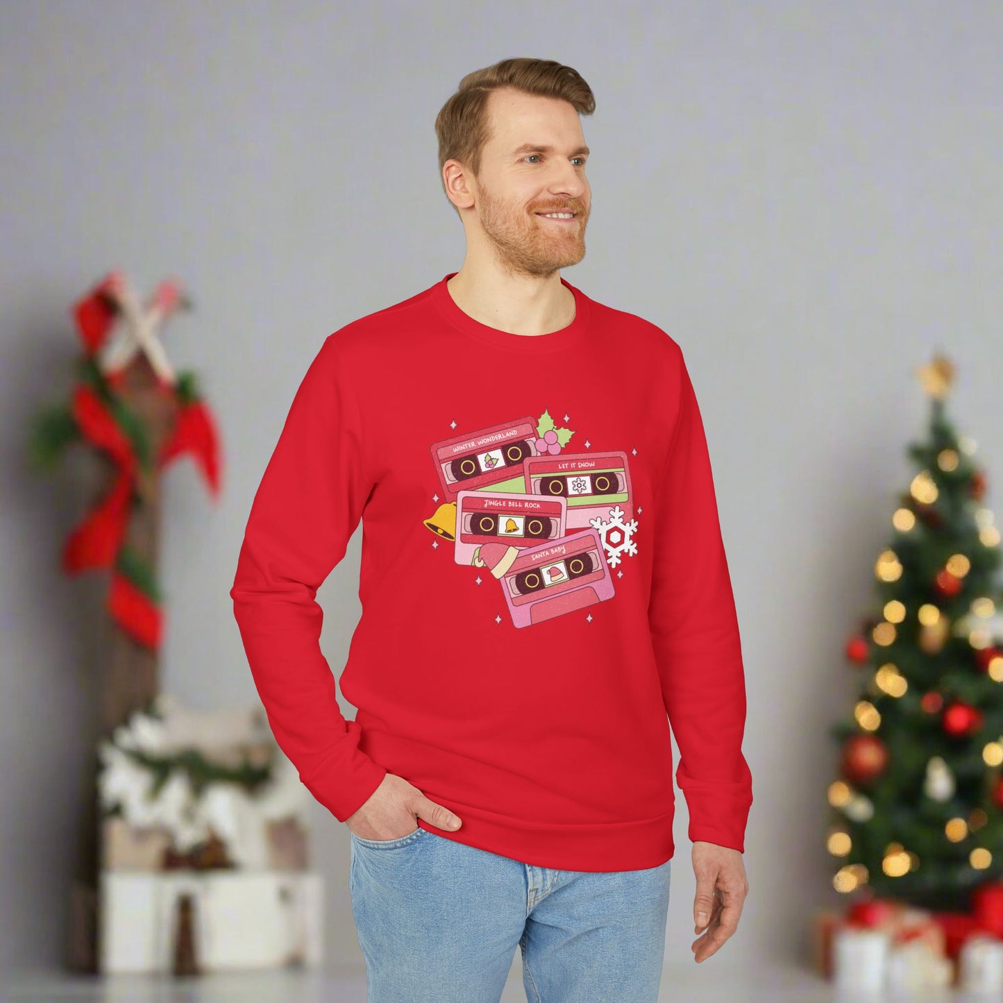 OMNI™ Christmas Carol Adidas Unisex Fleece Crewneck Sweatshirt