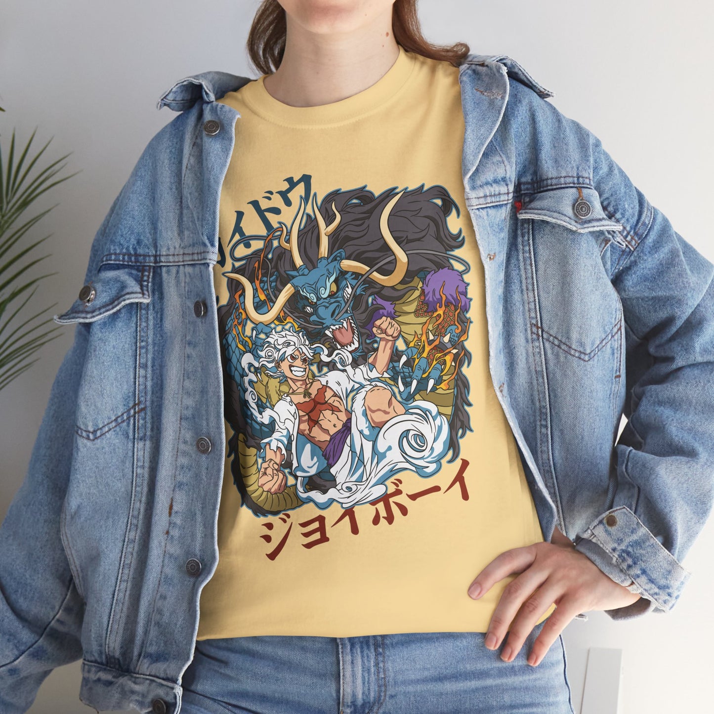 OMNI™ One Piece Gear 5 Luffy Vs Kaido Unisex Heavy Cotton T-Shirt