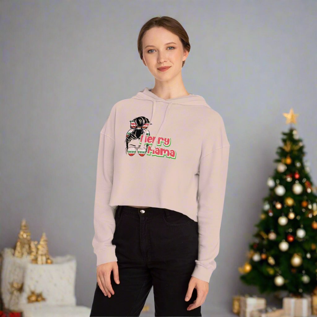 OMNI™ Merry Mama Women’s Cropped Hoodie