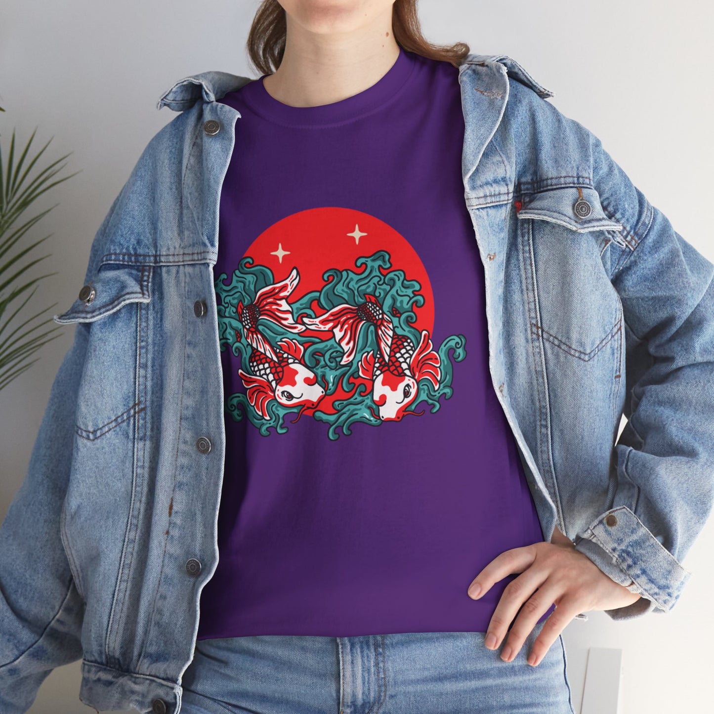 OMNI™ Japanese Koi Unisex Heavy Cotton T-Shirt