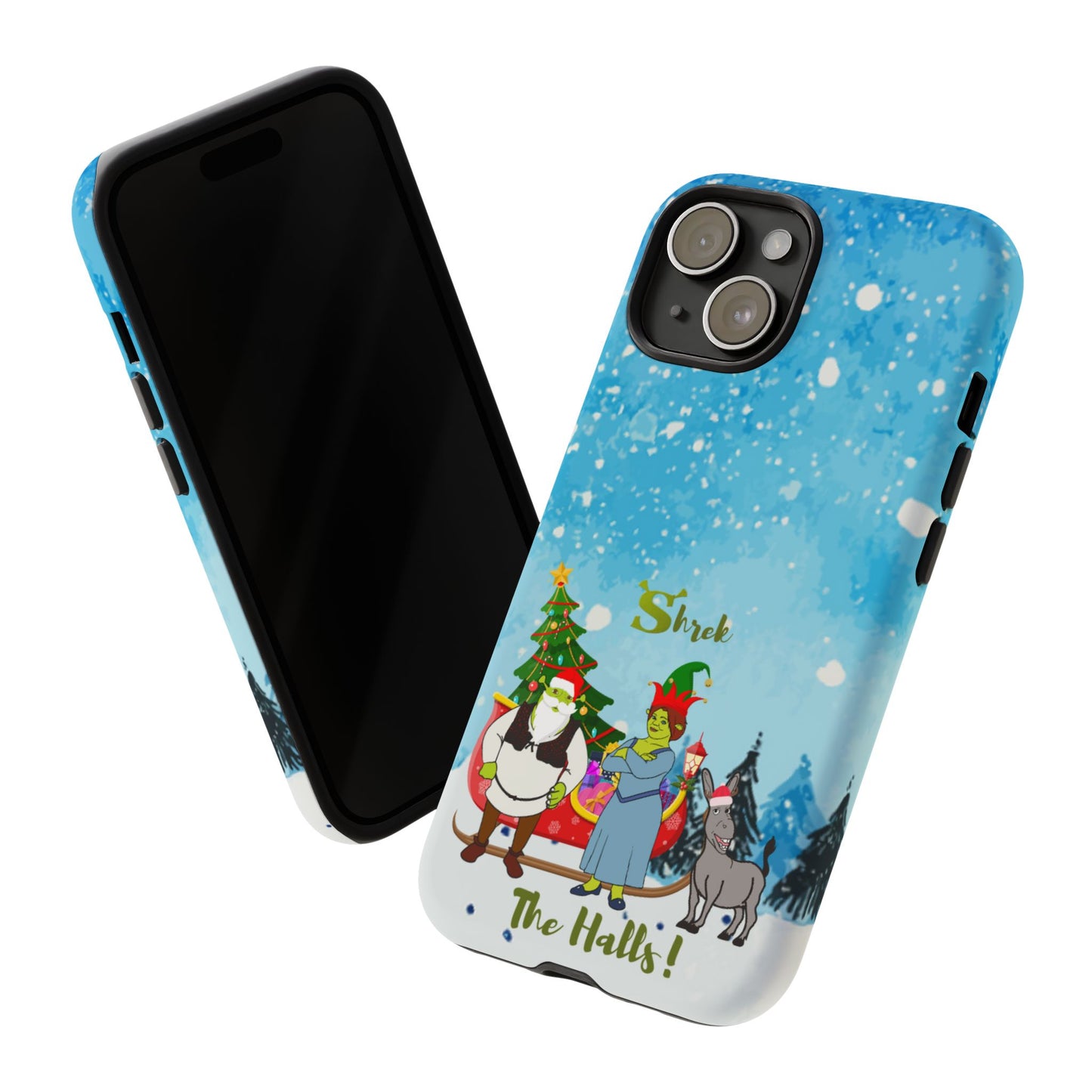 OMNI™ Shrek The Halls! (Shrek Trio: Shrek, Fiona and Donkey) Christmas Themed Phone Cases