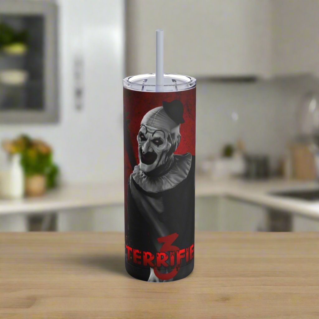 OMNI™ Art The Clown (Terrifuer III) Maars Maker 20oz Skinny Matte Tumbler