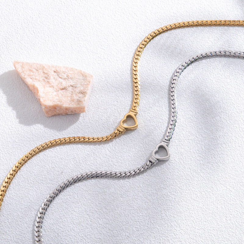 OMNI™ Simple Hollow Heart Titanium Steel Bracelet