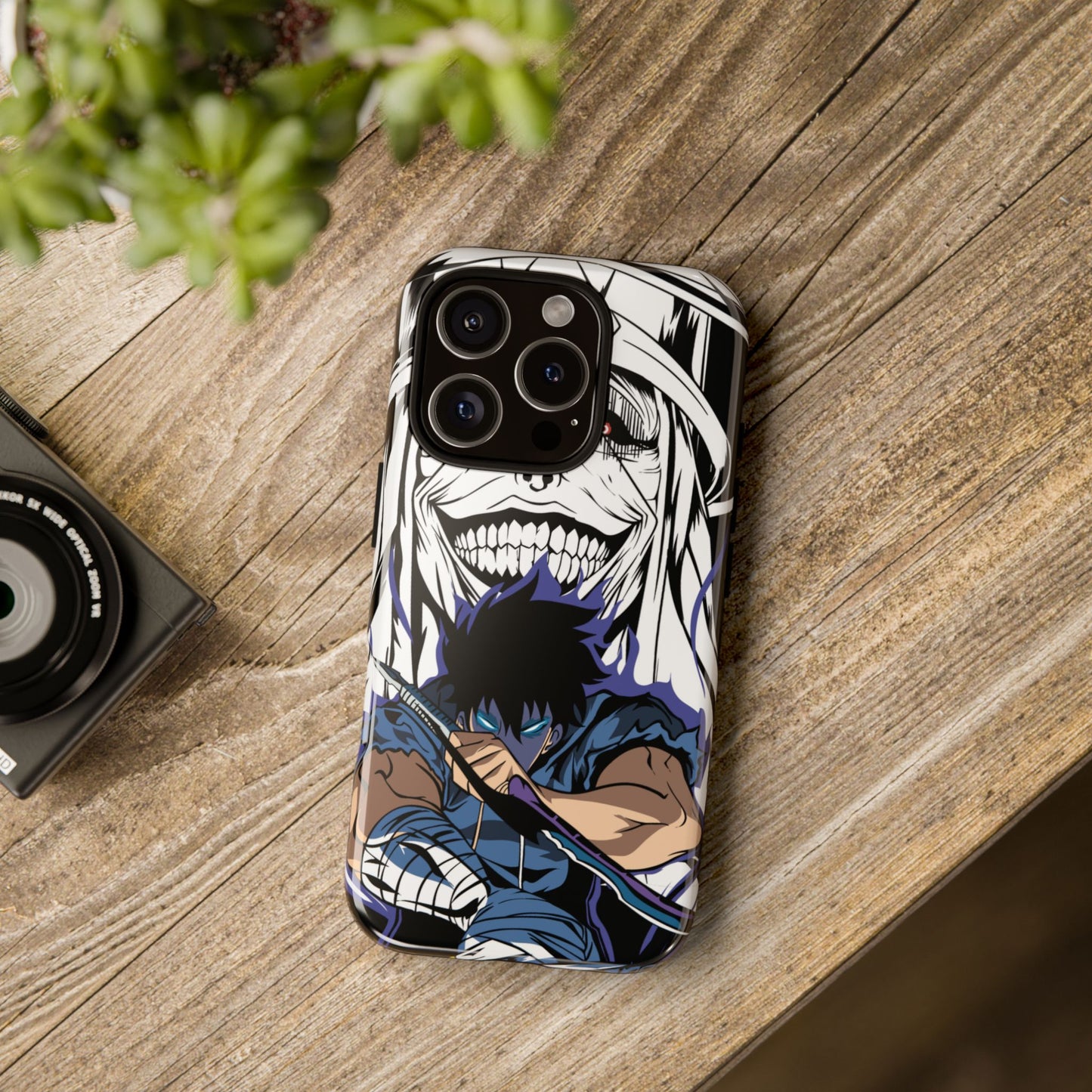 OMNI™ Solo Leveling Sung Jinwoo Vs Statue Of God II Double Layered Phone Case