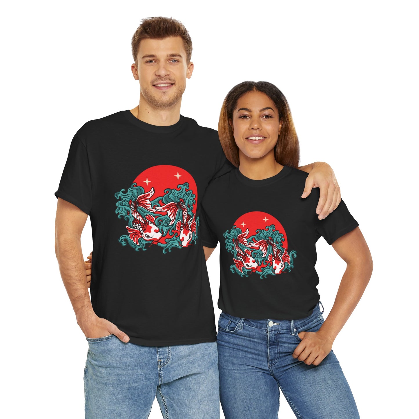 OMNI™ Japanese Koi Unisex Heavy Cotton T-Shirt