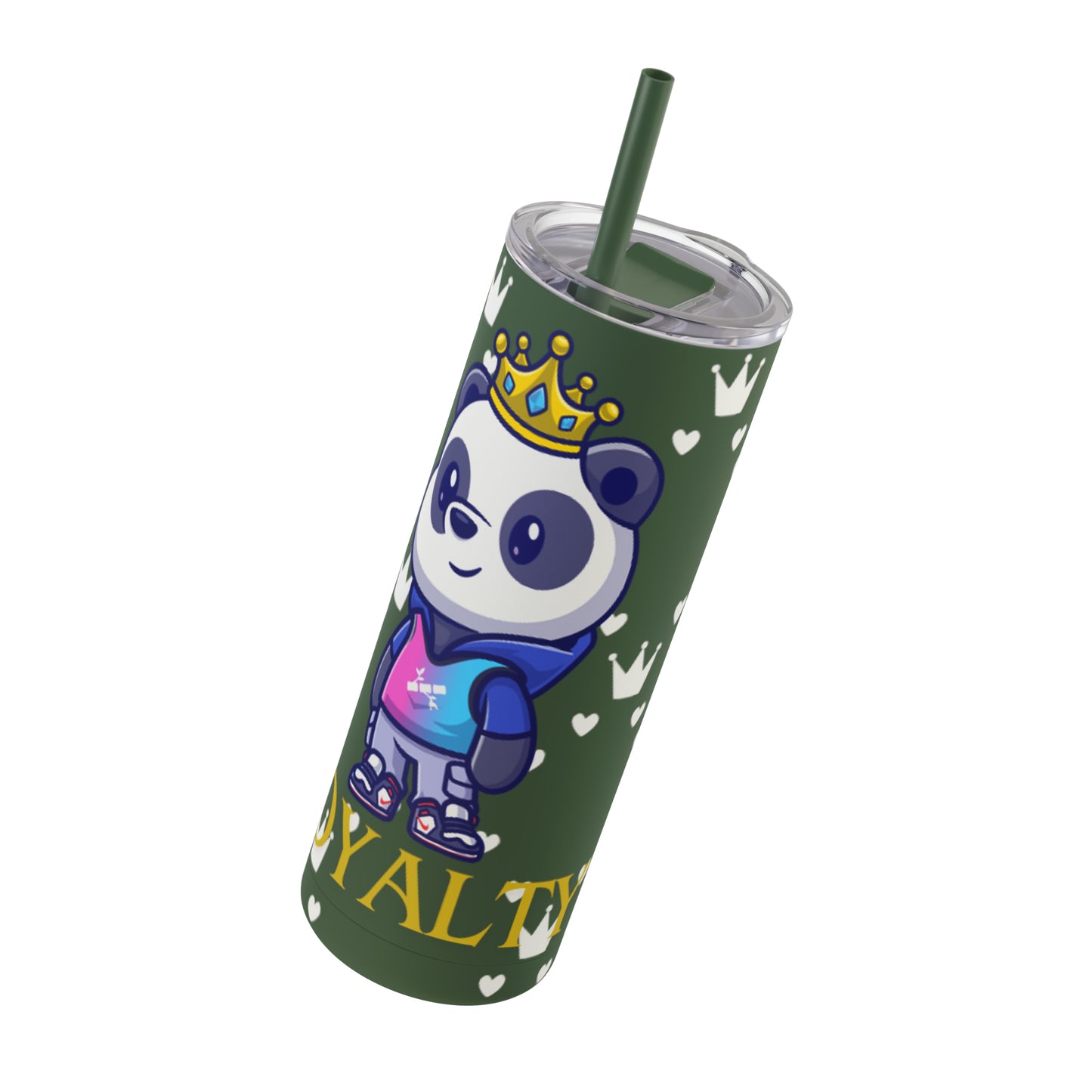 OMNI™ Royalty Panda Maars Maker Skinny Matte Tumbler (20oz)