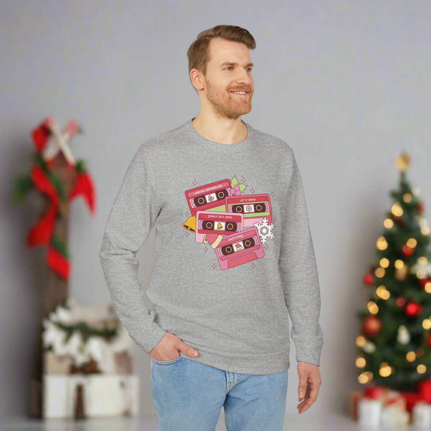 OMNI™ Christmas Carol Adidas Unisex Fleece Crewneck Sweatshirt