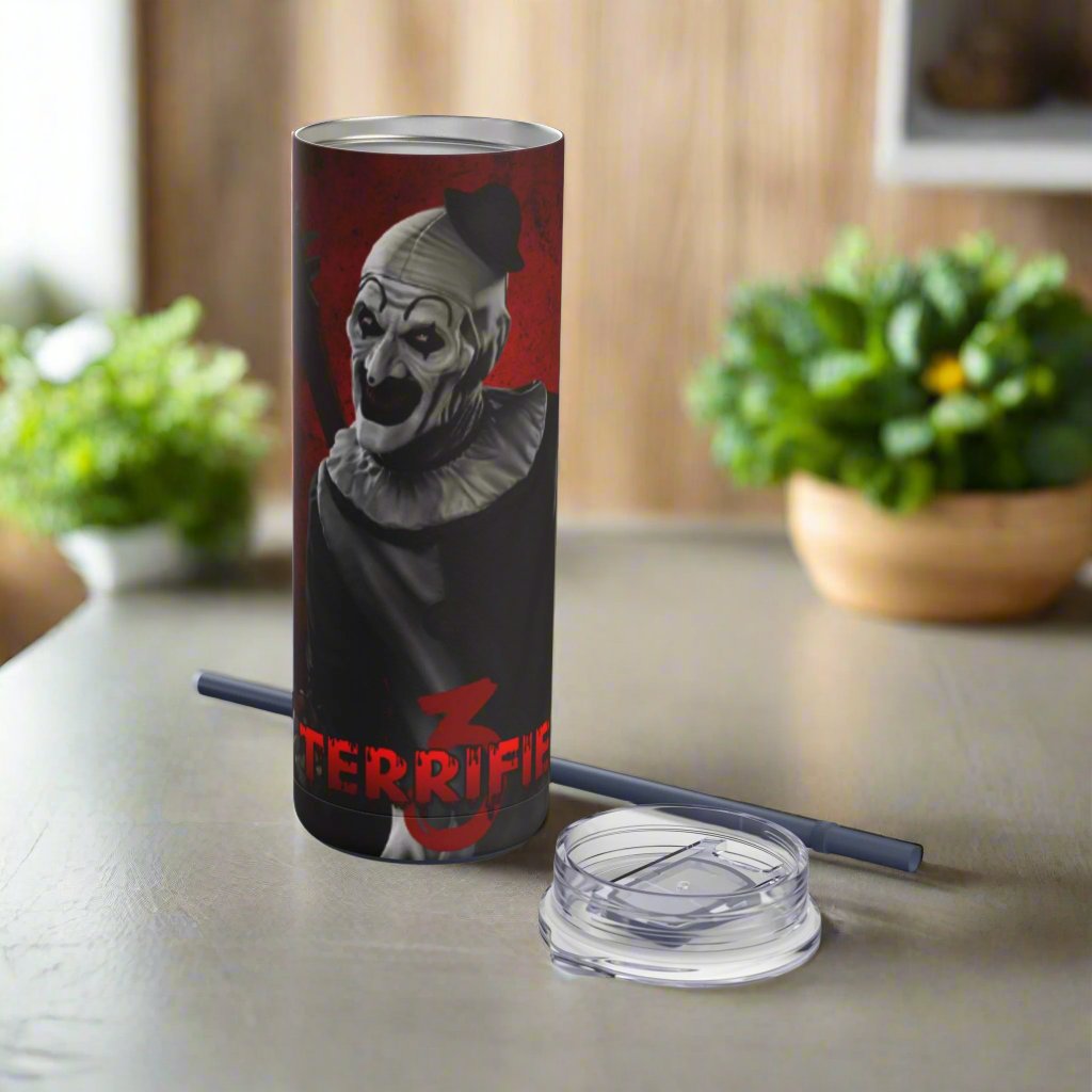 OMNI™ Art The Clown (Terrifuer III) Maars Maker 20oz Skinny Matte Tumbler