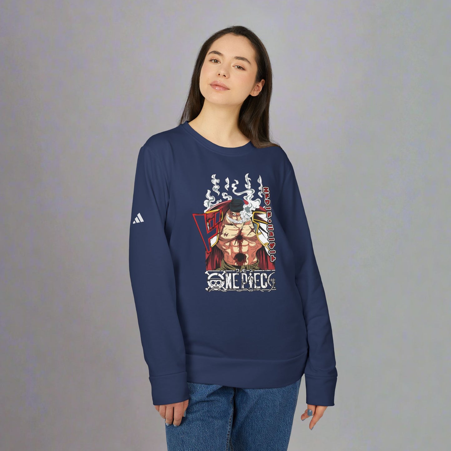 OMNI™ One Piece Edward "Whitebeard" Newgate Adidas Unisex Fleece Crewneck Sweatshirt