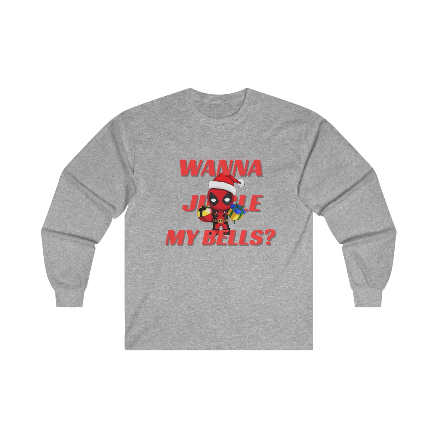 OMNI™ Deadpool Santa (Wanna Jingle My Bells?) Ultra Cotton Long Sleeve T-Shirt