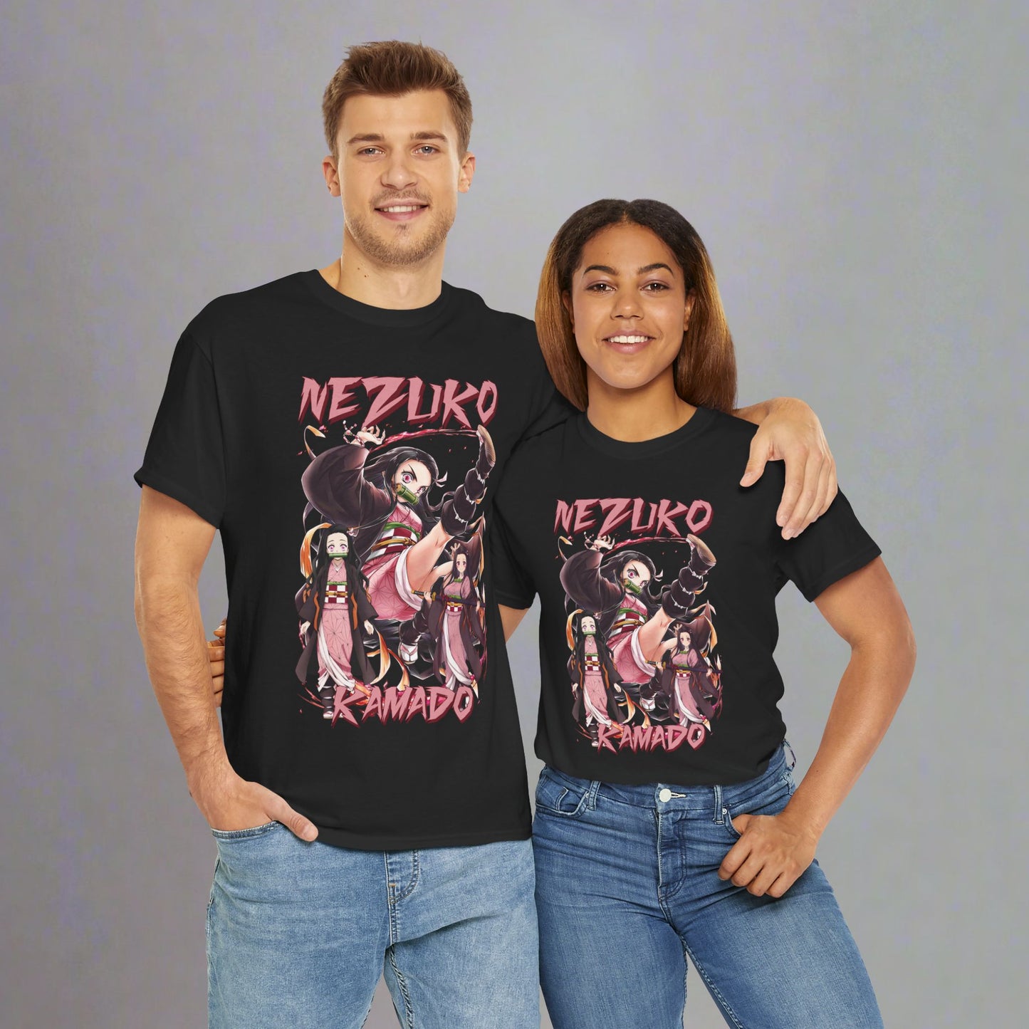 OMNI™ Demon Slayer Nezuko Kamado Unisex Heavy Cotton T-Shirt