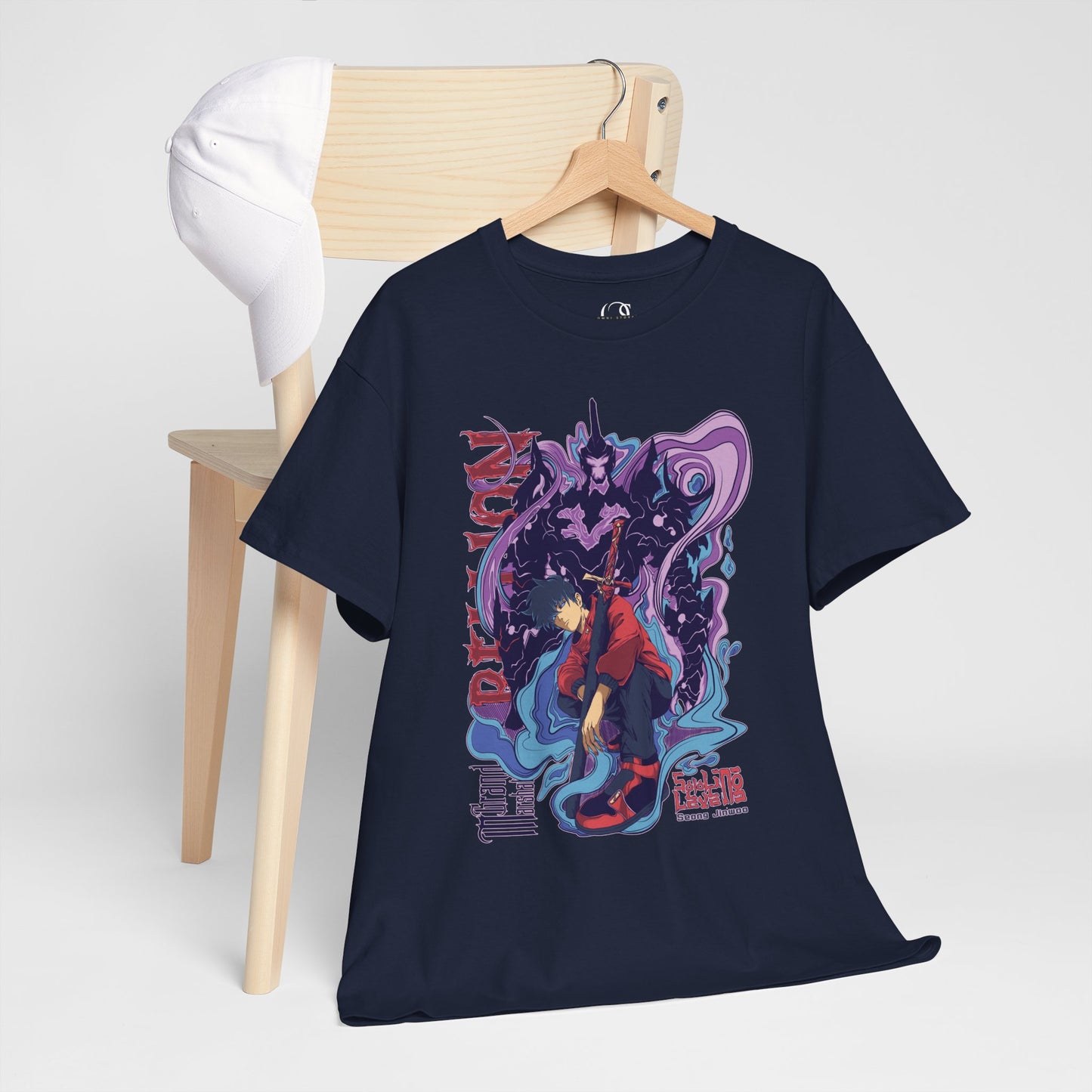 OMNI™ Solo Leveling Sung Drip-Woo Unisex Heavy Cotton T-Shirt