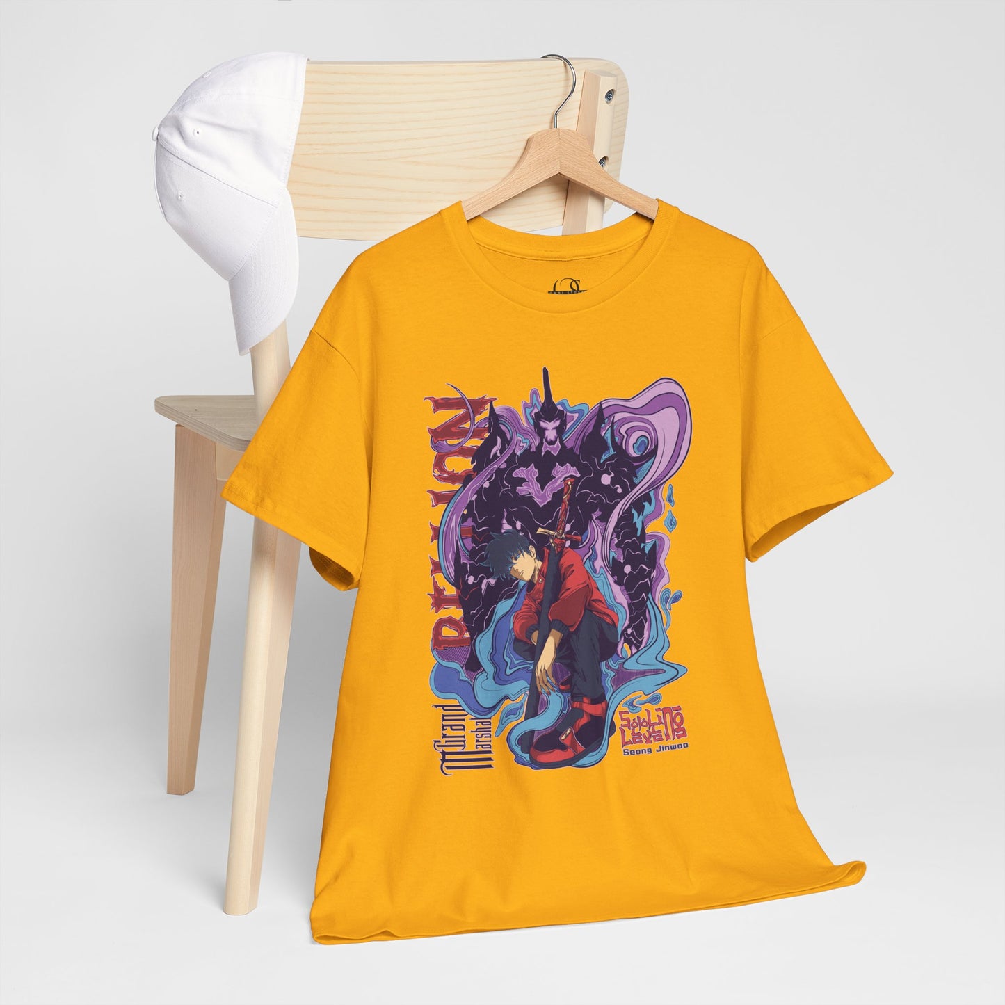 OMNI™ Solo Leveling Sung Drip-Woo Unisex Heavy Cotton T-Shirt