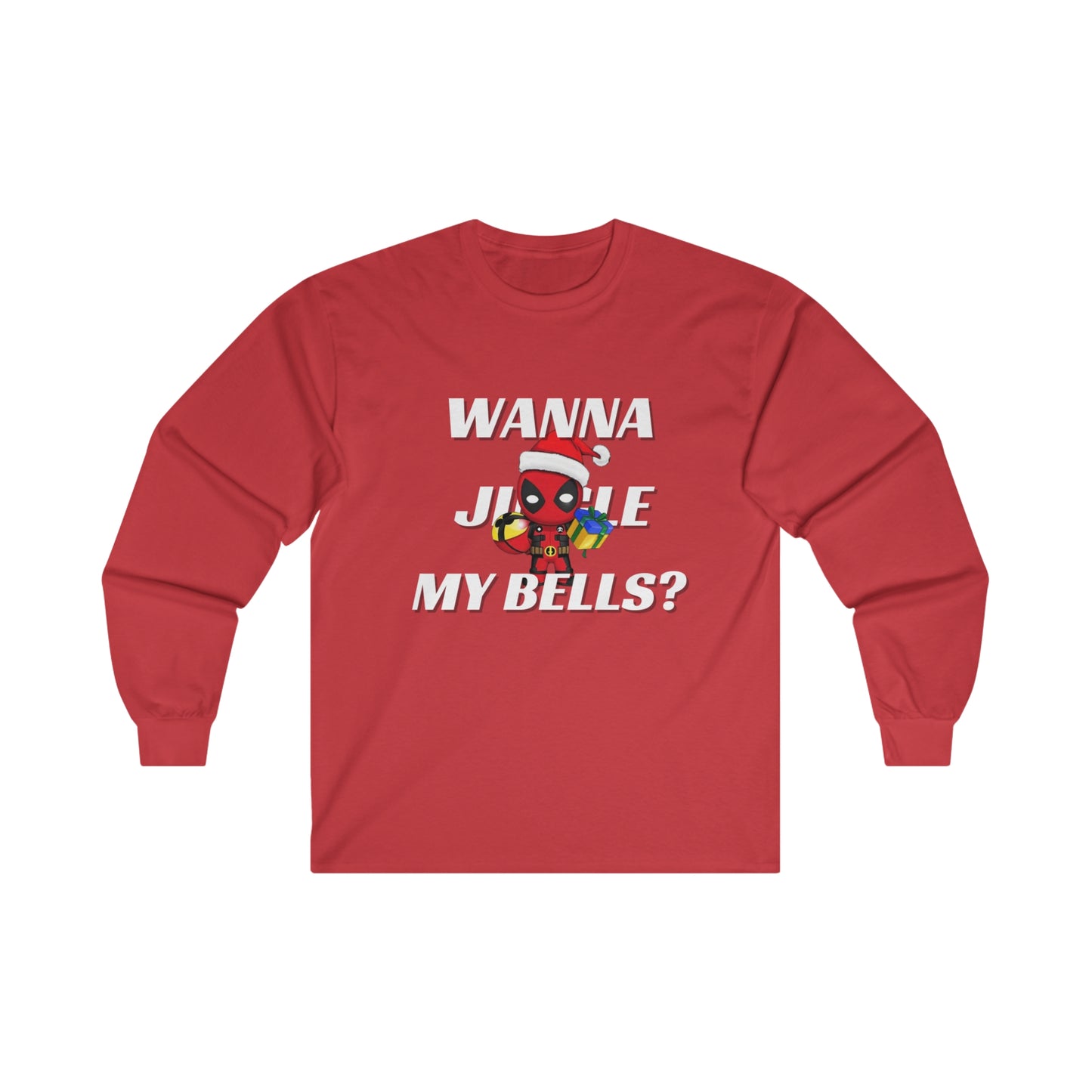 OMNI™ Deadpool Santa (Wanna Jingle My Bells?) Ultra Cotton Long Sleeve T-Shirt