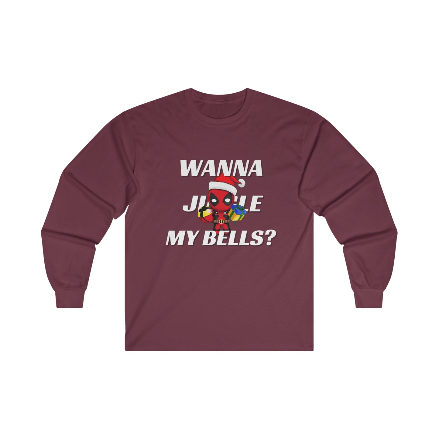 OMNI™ Deadpool Santa (Wanna Jingle My Bells?) Ultra Cotton Long Sleeve T-Shirt