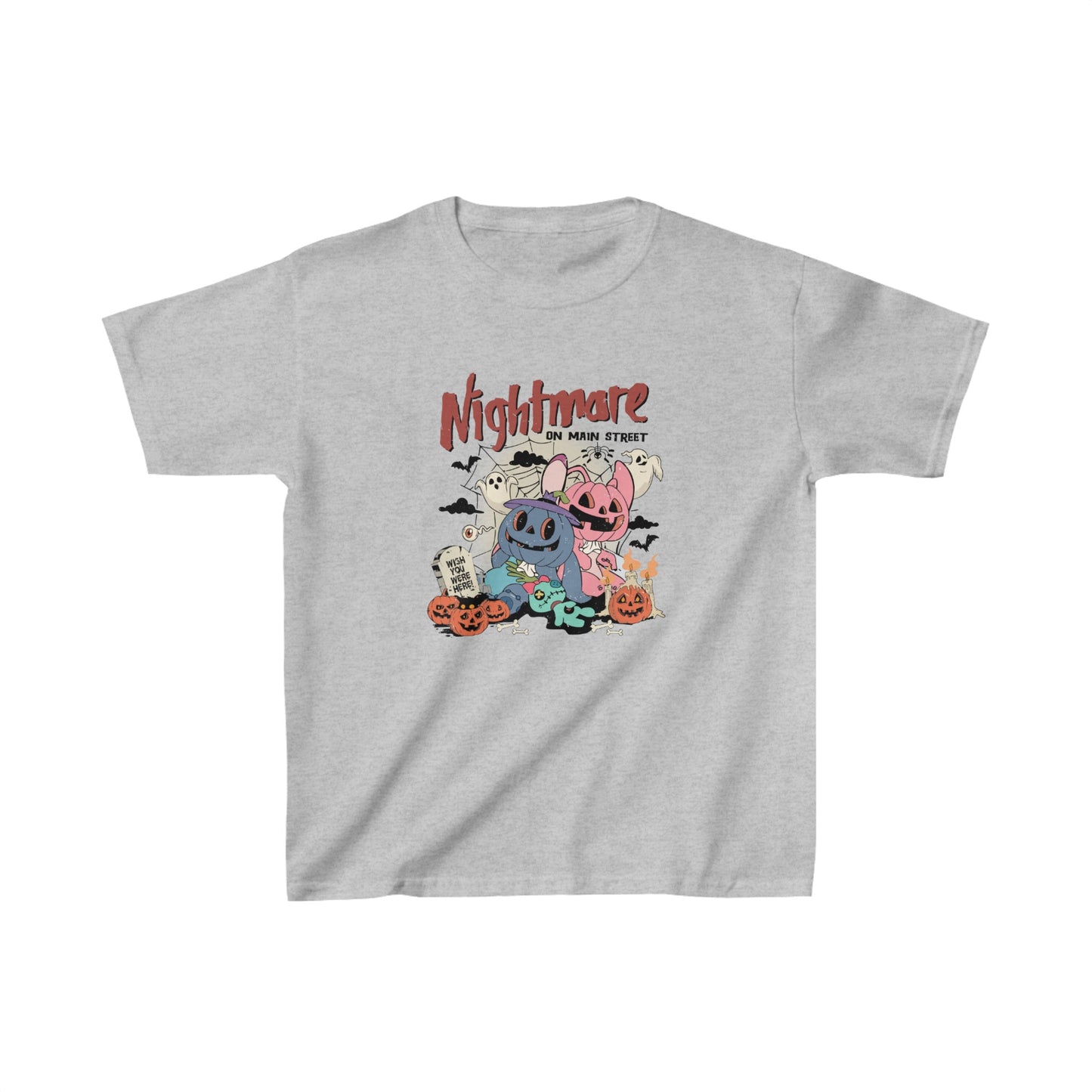 OMNI™ Nightmare On Main Street Unisex Kids Heavy Cotton T-Shirt
