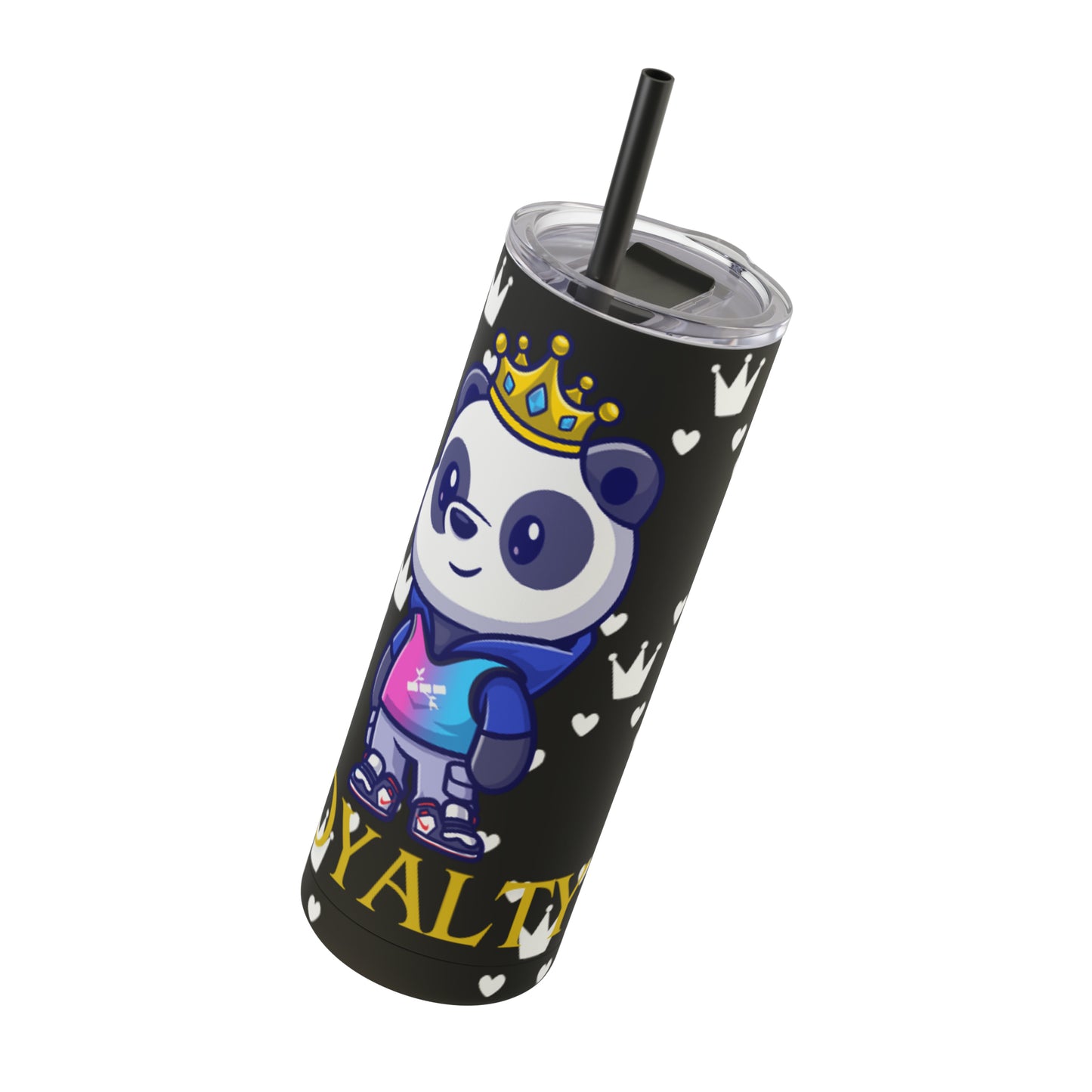 OMNI™ Royalty Panda Maars Maker Skinny Matte Tumbler (20oz)