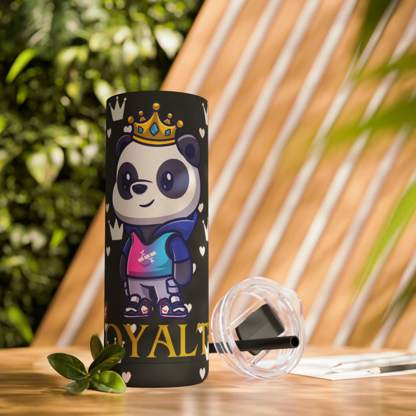 OMNI™ Royalty Panda Maars Maker Skinny Matte Tumbler (20oz)